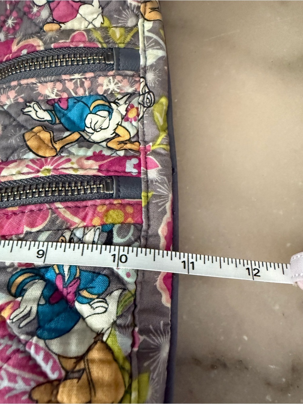 Vera Bradley X Disney Minnie Mouse and Friends Triple Zip Hipster Crossbody Bag - Picture 11 of 11